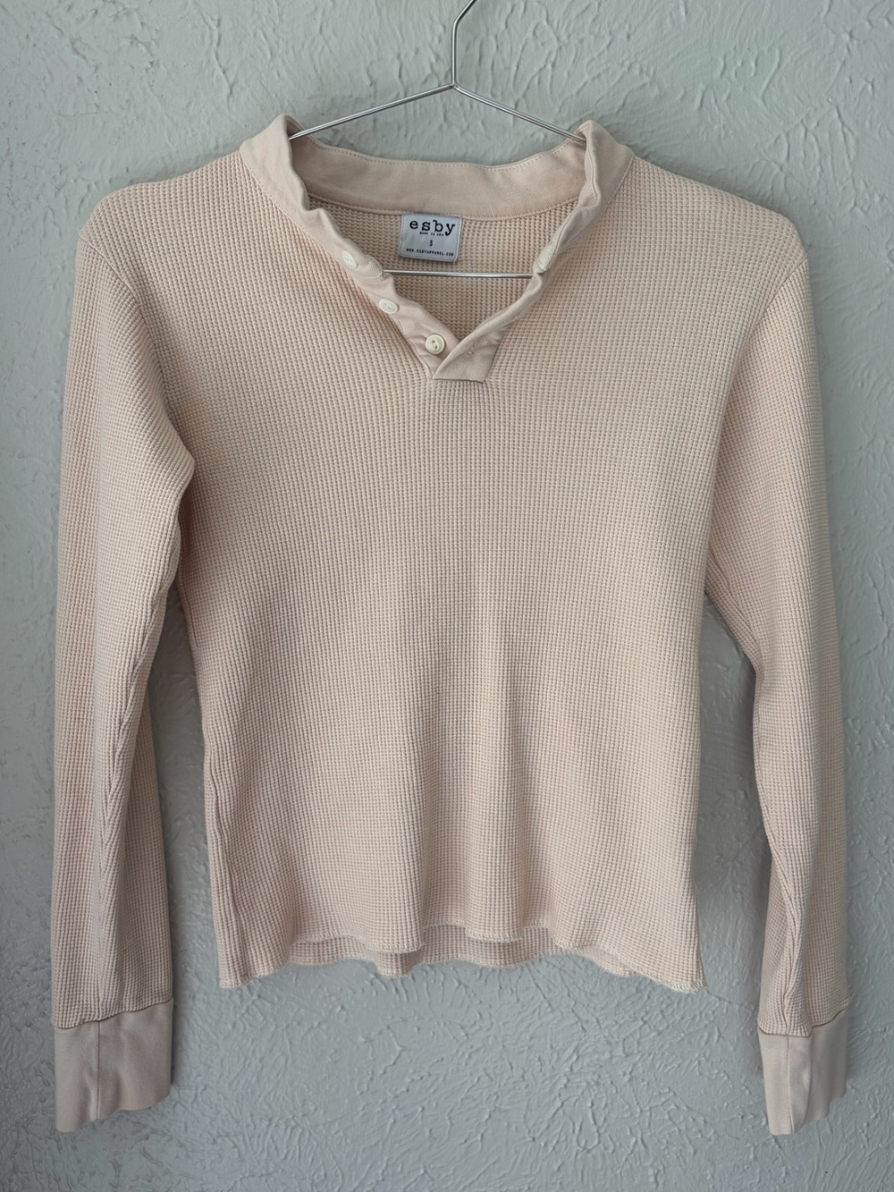 esby Emery Thermal Henley - cream